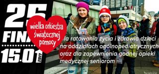 W niedziele 25 Finał WOŚP dla ratowania życia i zdrowia dzieci na oddziałach ogólnopediatrycznych oraz dla zapewnienia godnej opieki medycznej seniorom